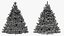 3D christmas holiday tree model