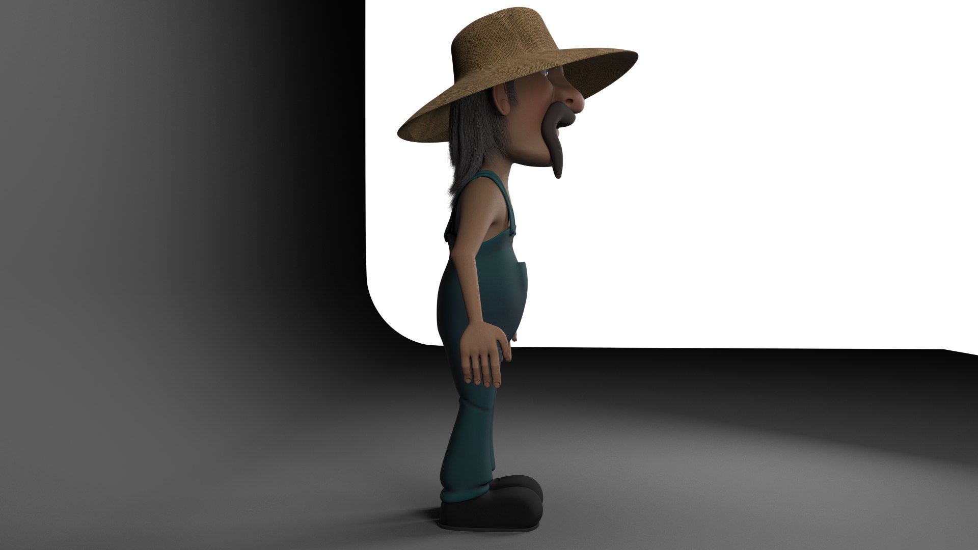 3D Cartoon Redneck - TurboSquid 1315194