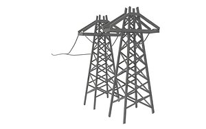 Powerlines 3D model