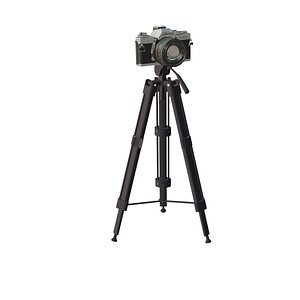 3D minolta with camera tripod model