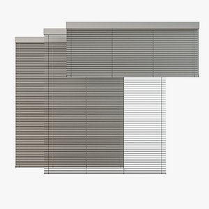3D model venetian blinds rails x
