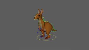 KangarooCute Rigged 3D model