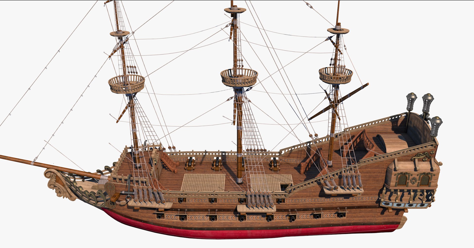Galleon 3D model https://p.turbosquid.com/ts-thumb/tR/cU049v/7j/galeon04/png/1661381789/1920x1080/fit_q87/3d37a6e6cb03320834572562a29802ef476ecae8/galeon04.jpg