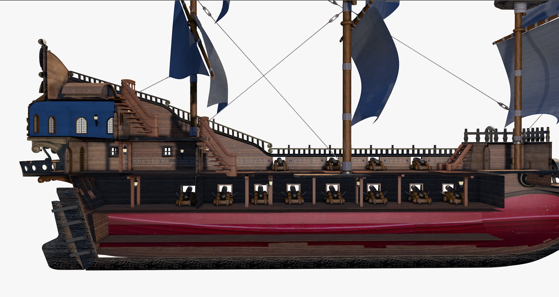 Galleon 3D Model - TurboSquid 1948919