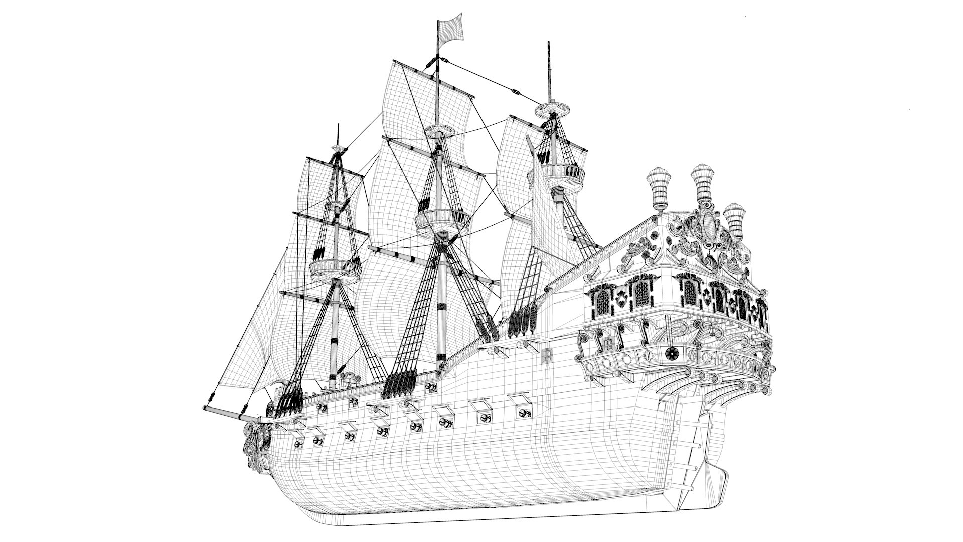 Galleon 3D model https://p.turbosquid.com/ts-thumb/tR/cU049v/Xb/galeon025/jpg/1661381877/1920x1080/fit_q87/0e61fc4a069089a02bf33c4e321f3fdbb094fc72/galeon025.jpg