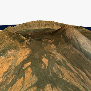 3D Fogo Island Sotavento Archipelago Republic of Cabo Verde