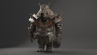 rhino warrior game character version 2