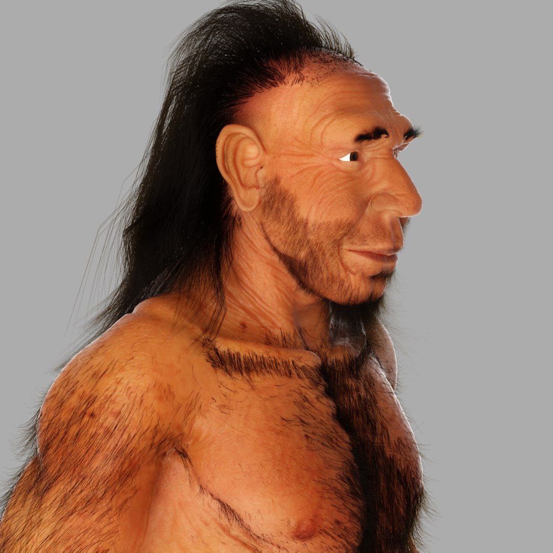 neanderthal man 3d max