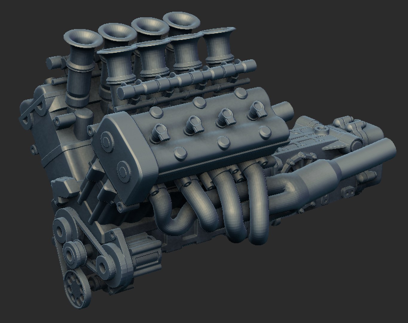 V8 Engine Model - TurboSquid 1342789