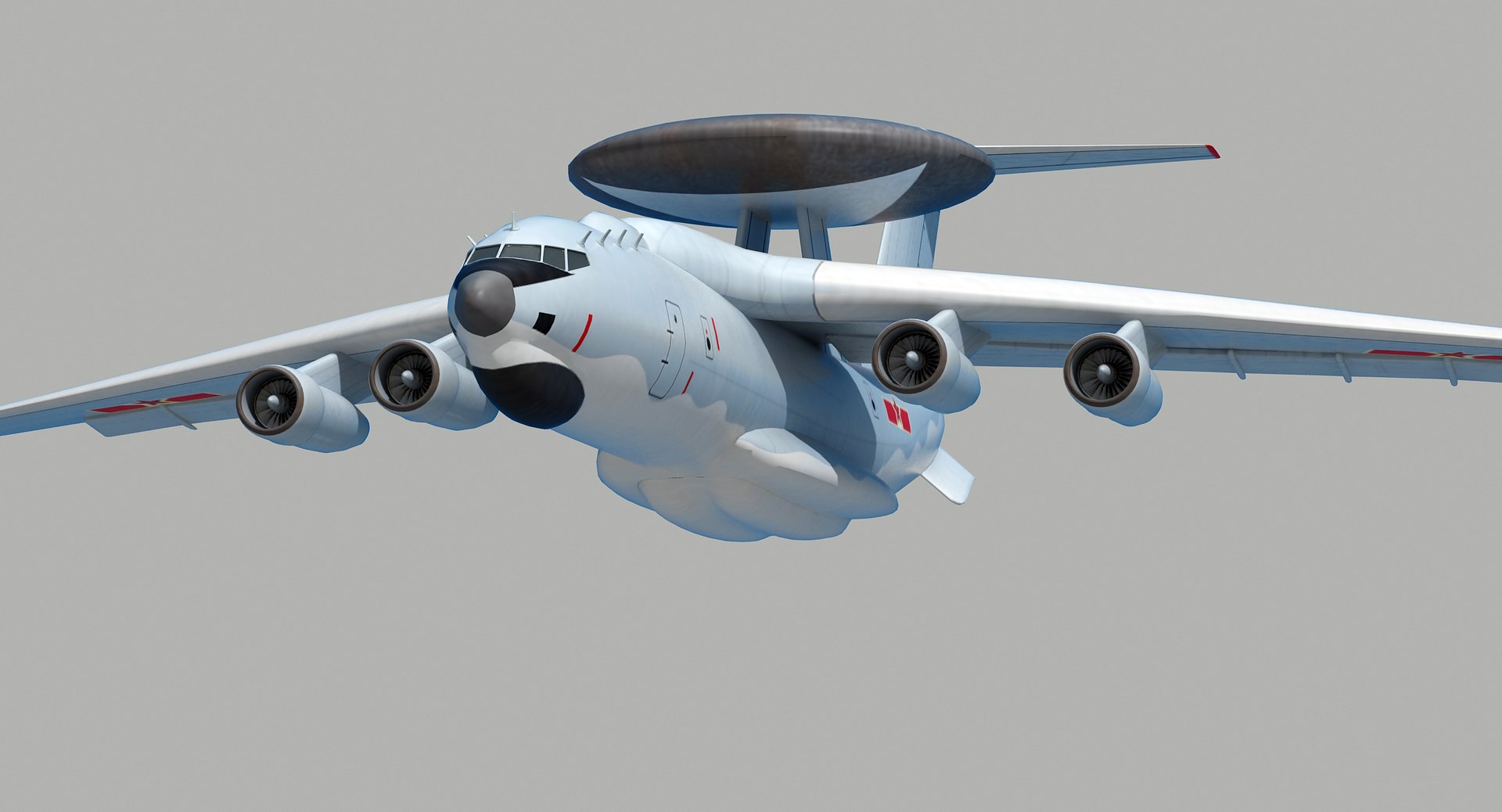 3D Chinese Awacs Kj-2000 Model - TurboSquid 1154284