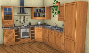 free kitchen 3d model