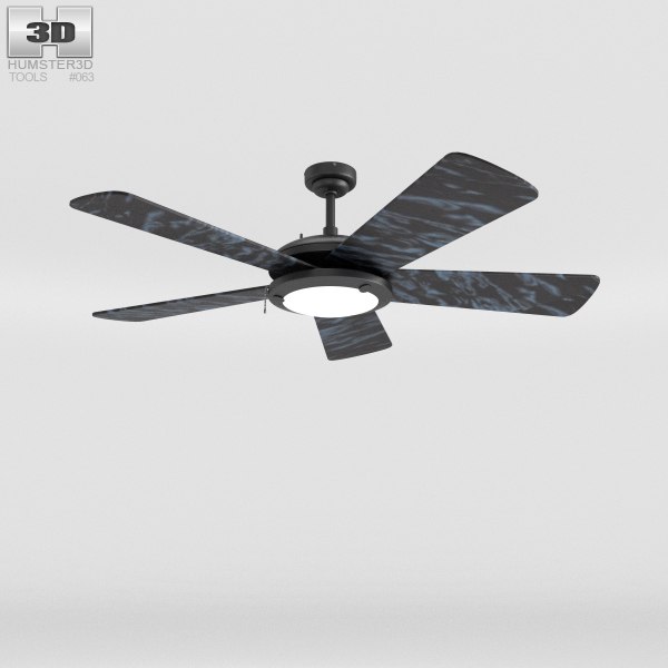 Ceiling fan marble 3D model - TurboSquid 1250468