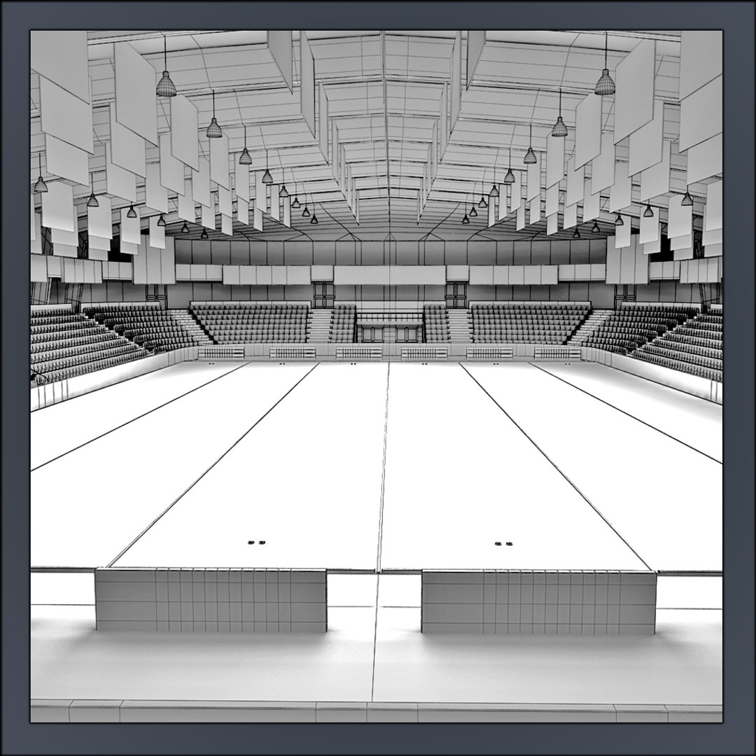 Curling Arena C4d