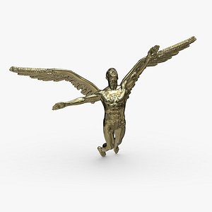 Angel Male Model - Gold 3D