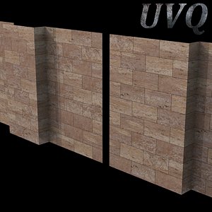 3d model of marble walls