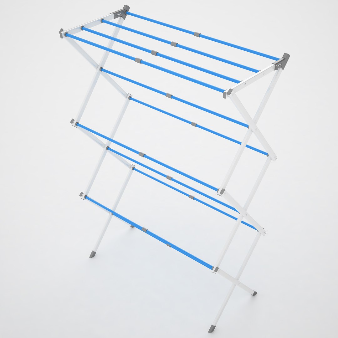 Cloth Drying Rack 02 3D Model TurboSquid 1791082