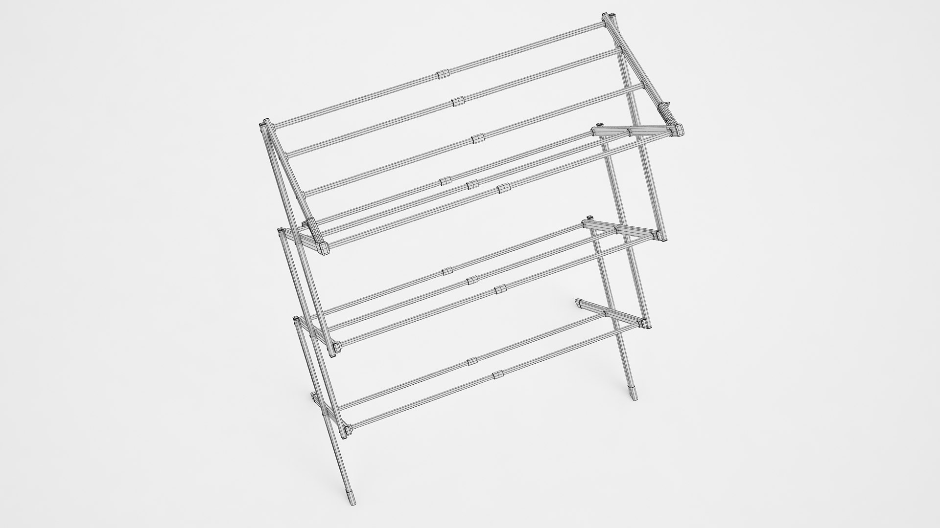 Cloth Drying Rack 02 3D Model TurboSquid 1791082