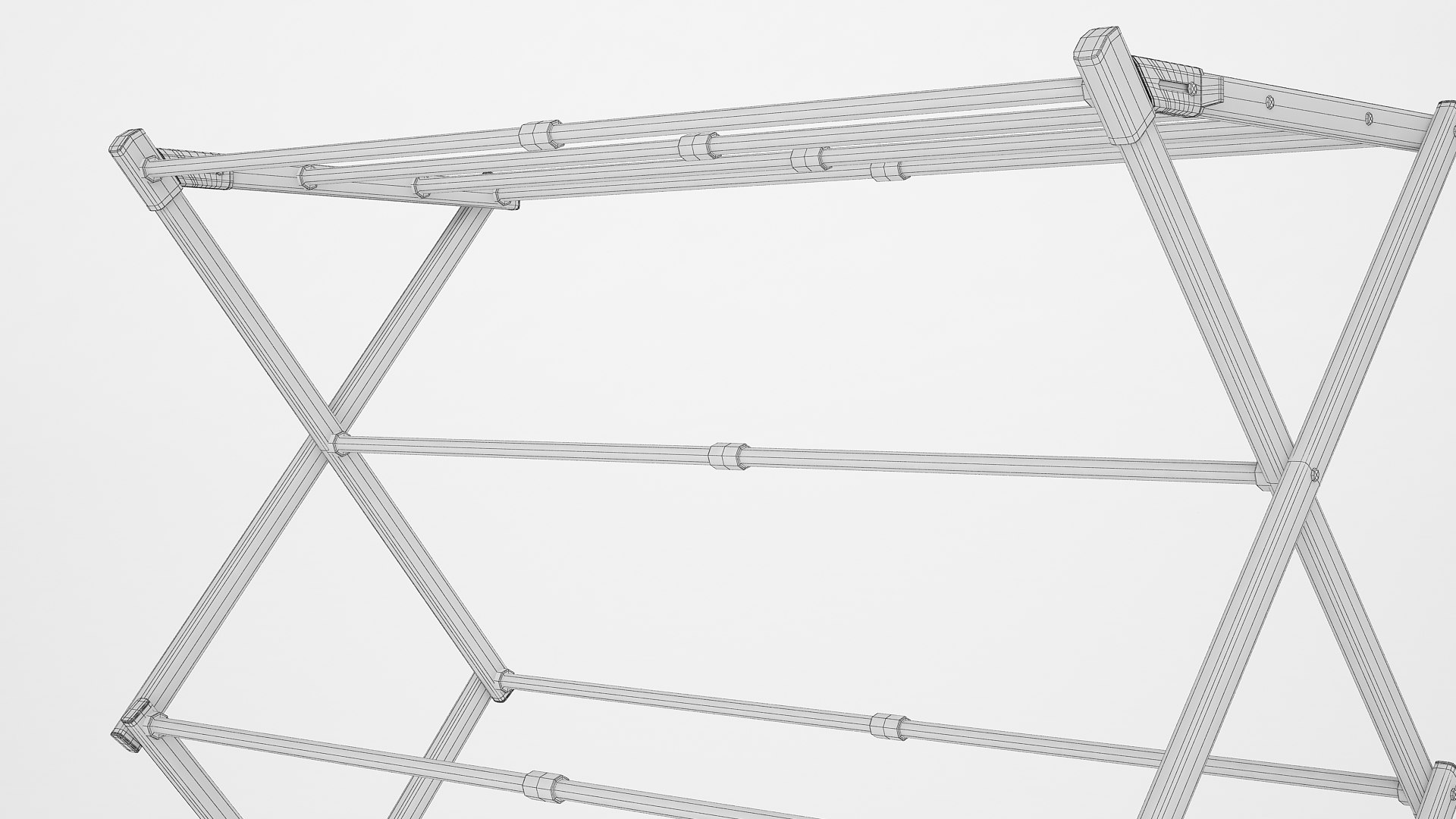 Cloth Drying Rack 02 3D Model TurboSquid 1791082