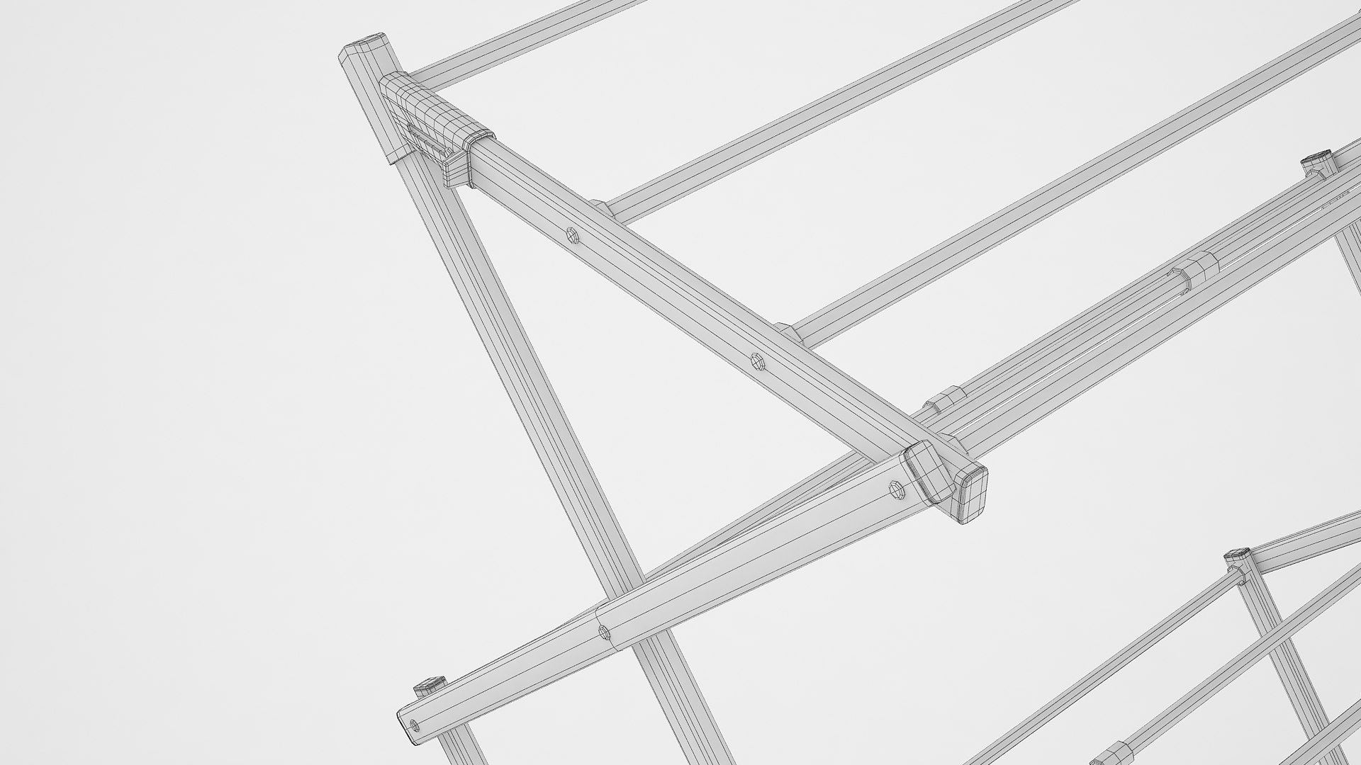 Cloth Drying Rack 02 3D Model - TurboSquid 1791082
