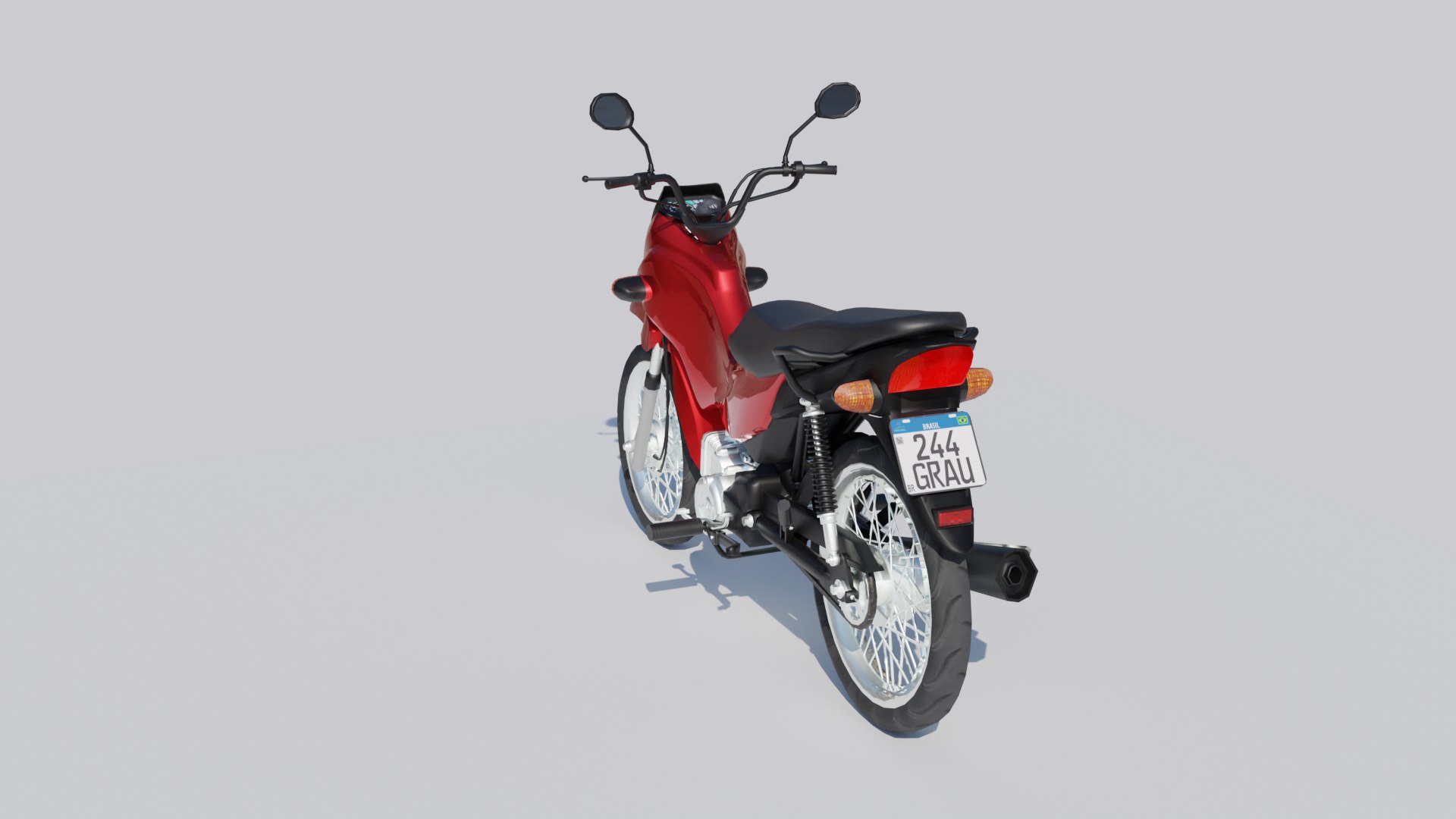 3D model Moto Pop 110i Para Jogos Mobile ou PC VR / AR / low-poly