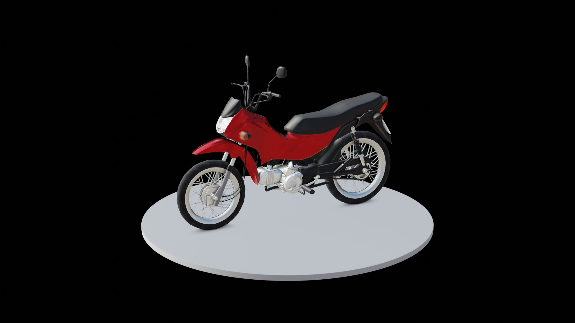 3D model Moto Pop 110i Para Jogos Mobile ou PC VR / AR / low-poly