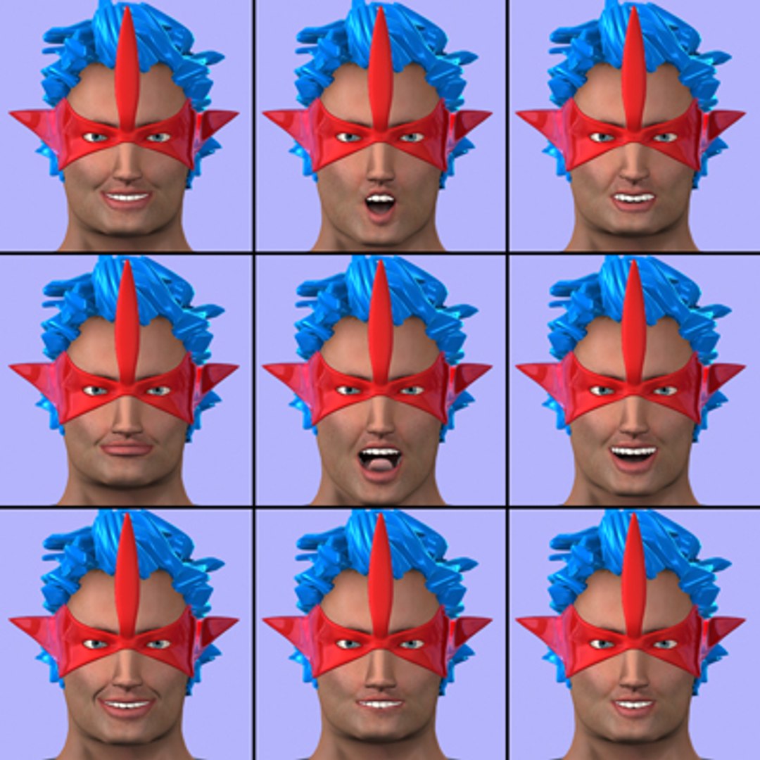 3d super hero model