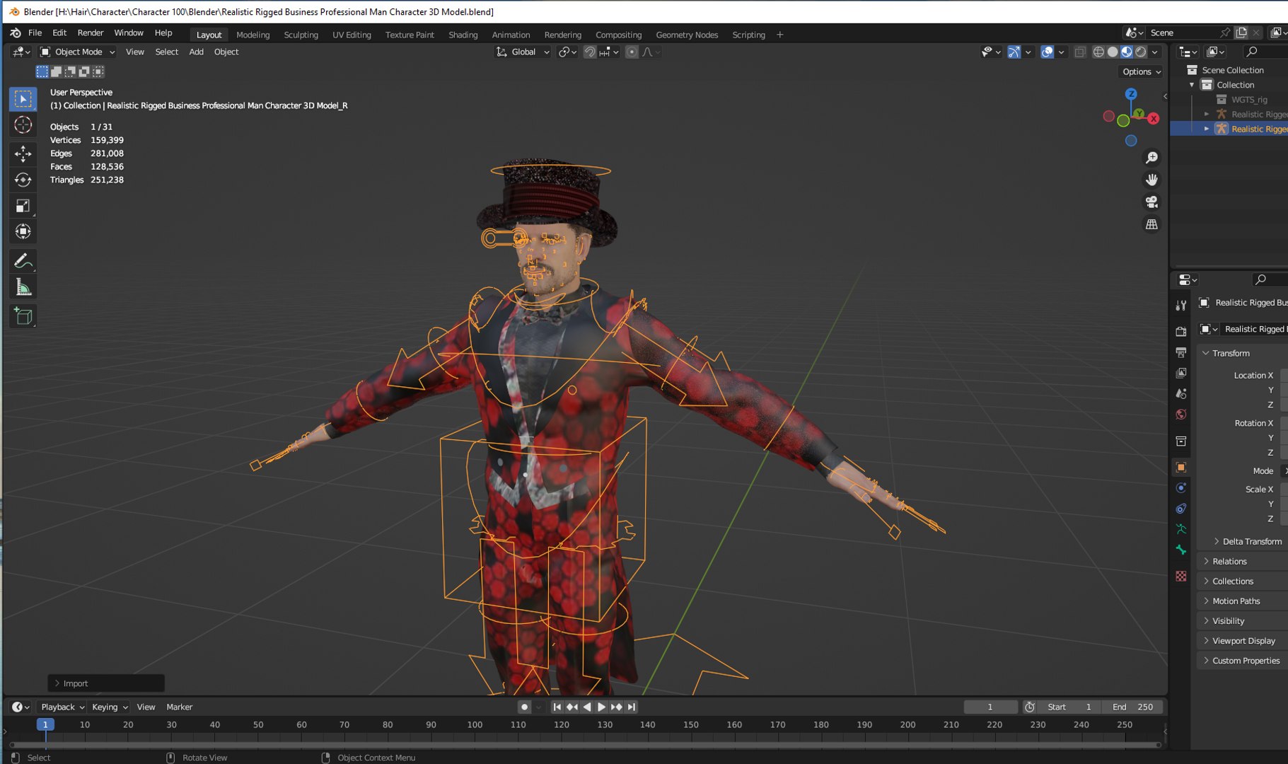3D Realistic Rigged Business Professional Man Character 3D Model ...