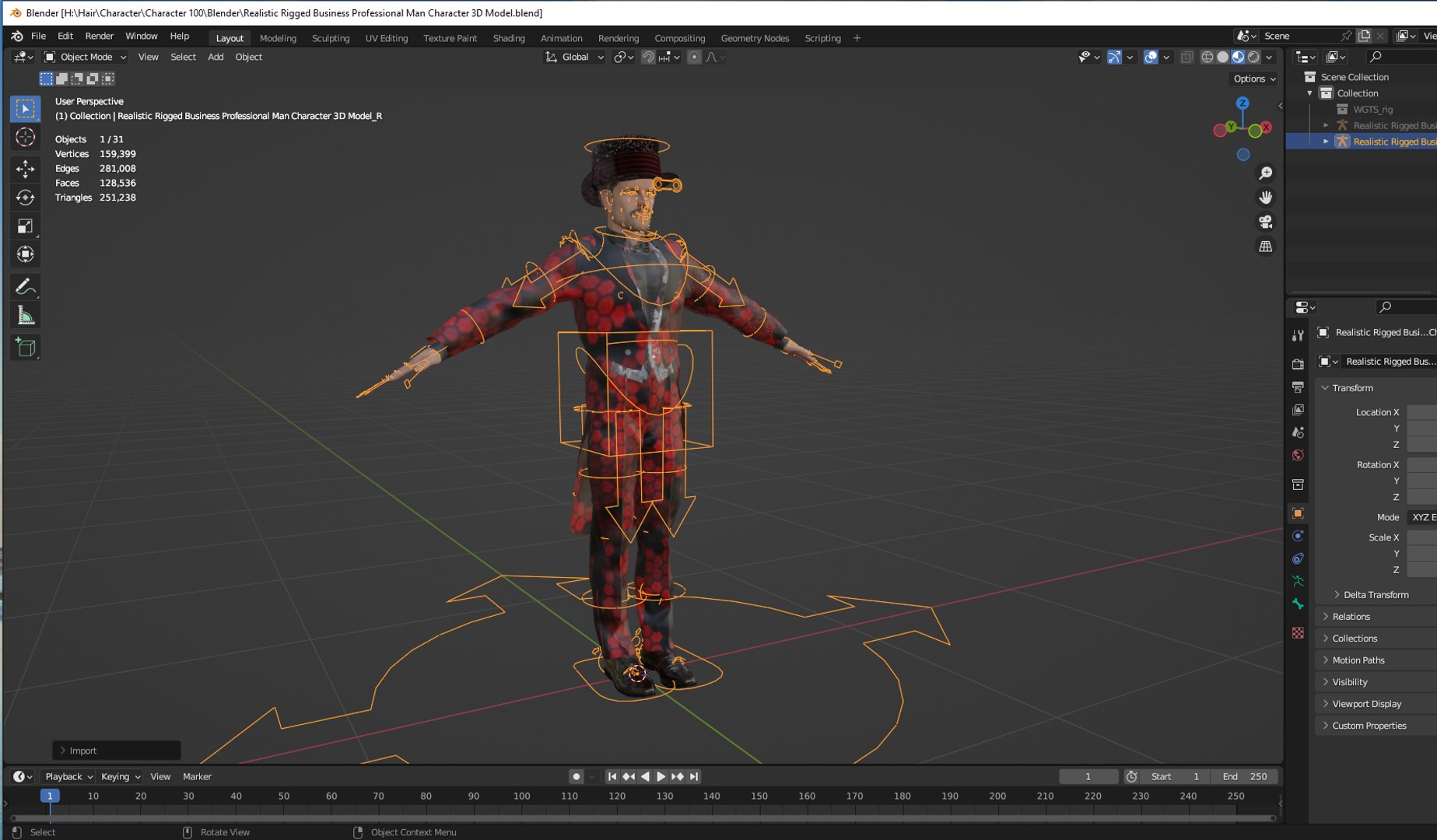 3D Realistic Rigged Business Professional Man Character 3D Model ...