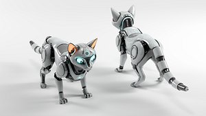 SCI-FI CAT ROBOT animated