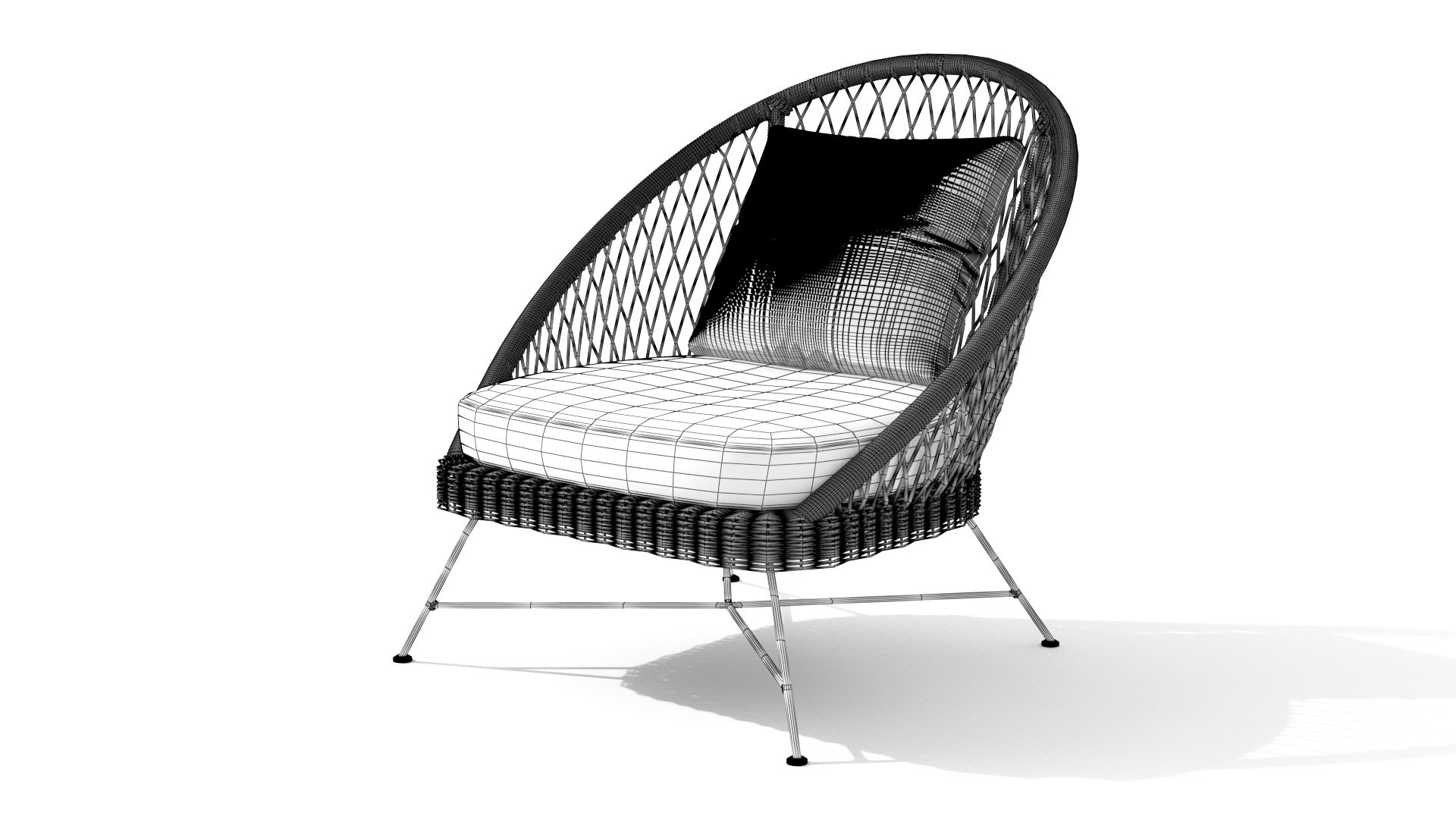 Aeri Slate Gray Lounge Chair 3D Model TurboSquid 1725118