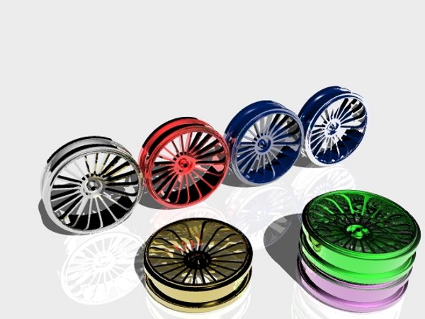 modelo 3d rueda 7.3ds - TurboSquid 234326