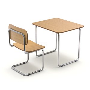 3D chair desk school