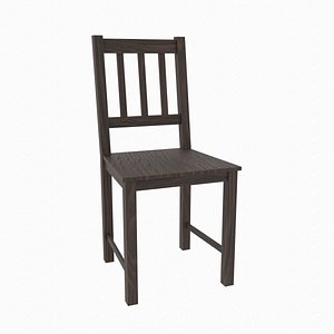 Old Wooden Chair 3D 3D model