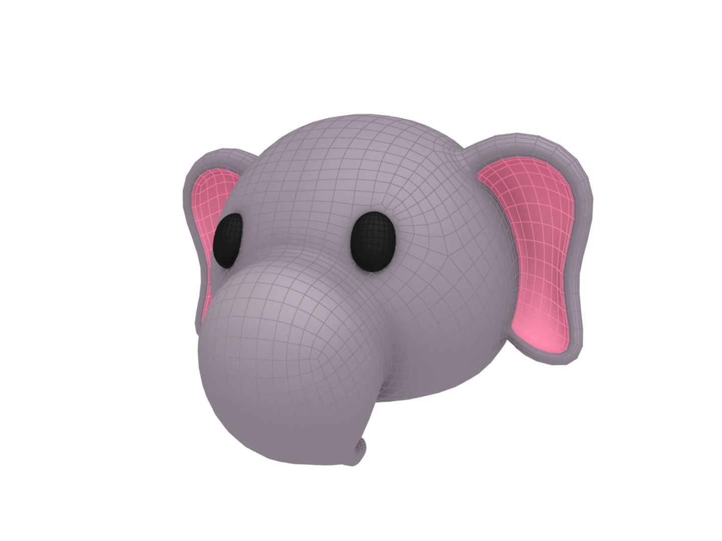 3D elephant head cartoon https://p.turbosquid.com/ts-thumb/tS/FSKOui/GxDsXTkw/08/jpg/1549713102/1920x1080/fit_q87/9ea0109b4e5fb7de5b45e6d71d41b9c8eac06309/08.jpg