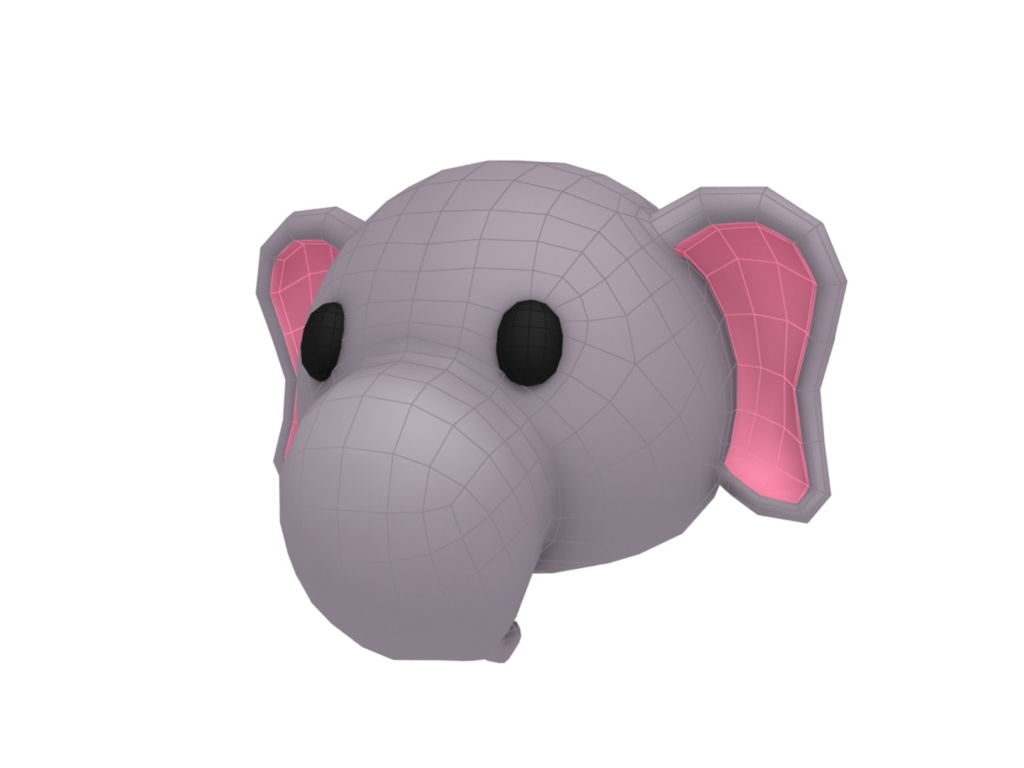 3D elephant head cartoon https://p.turbosquid.com/ts-thumb/tS/FSKOui/Qzr5QWzz/07/jpg/1549713102/1920x1080/fit_q87/ee428cb69e6b85199127aef6ed5dc51a9b59382a/07.jpg