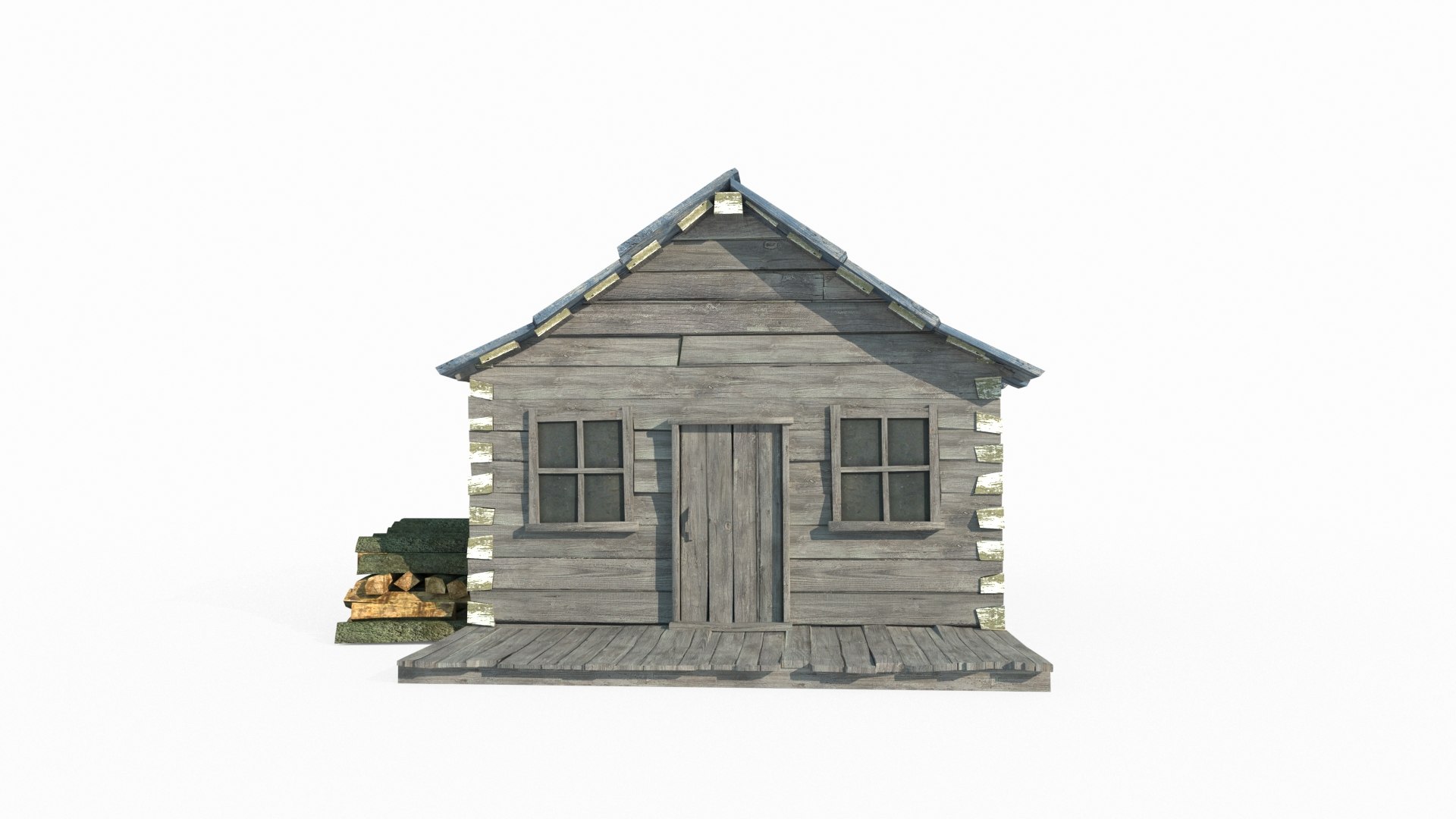 3D The Small Wooden House In The Forest - TurboSquid 2171861