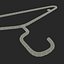 Plastic Tubular Clothes Hanger 3D Model