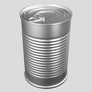 3D model realistic tin