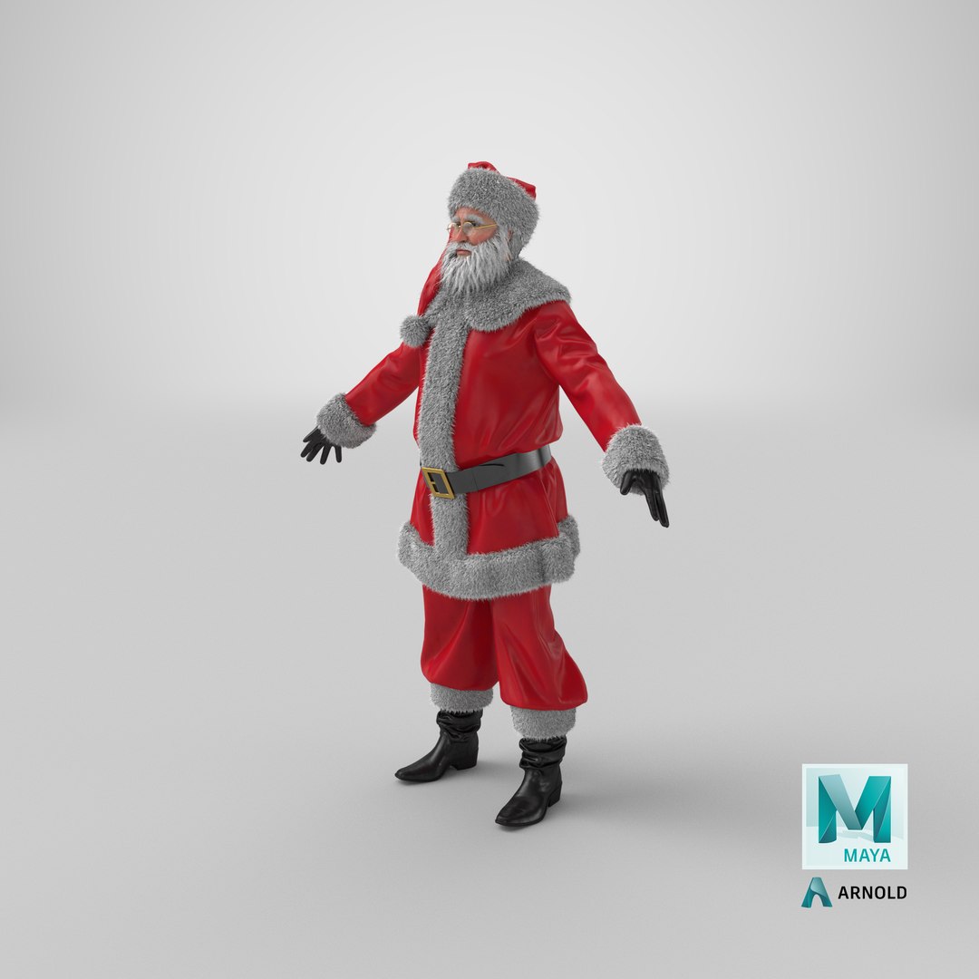3D Santa Claus model https://p.turbosquid.com/ts-thumb/tS/KvsVp0/i0/stemcell_maya_arnold_render/png/1683614948/1920x1080/fit_q87/11b11cd95f6e7dde5c19b95066bf1738ae7e279f/stemcell_maya_arnold_render.jpg