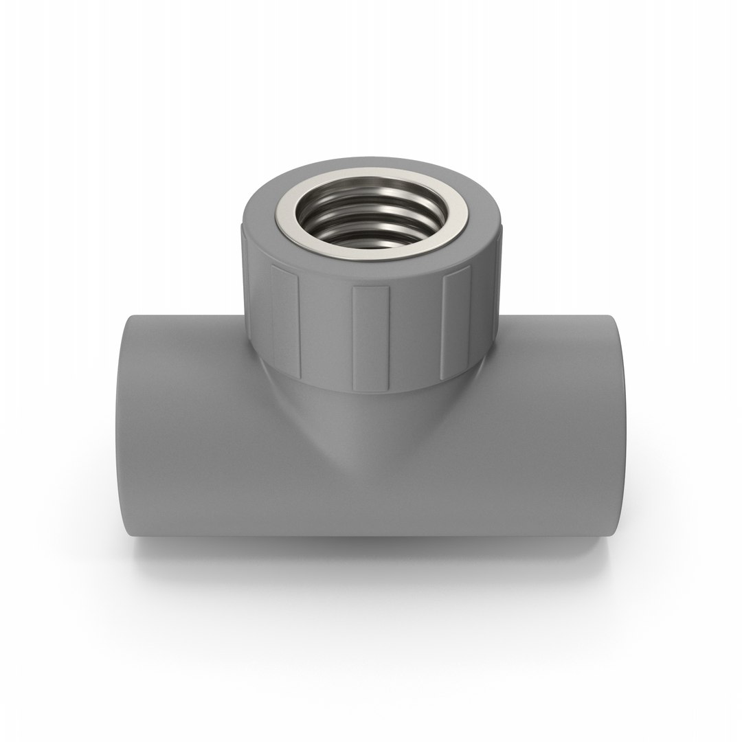 Female Threaded Tee Pipe 3D model - TurboSquid 1967448