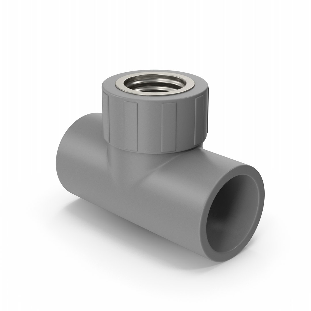 Female Threaded Tee Pipe 3D model - TurboSquid 1967448