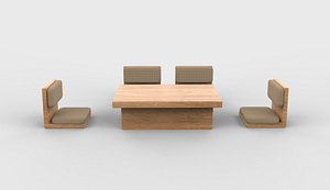 Japanese tea table 3D model 3D model