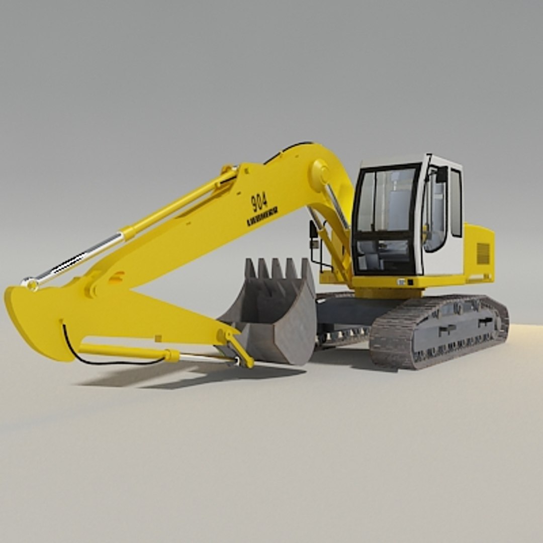 3d Model Liebherr Excavator