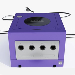 Nintendo GameCube Console 3D model