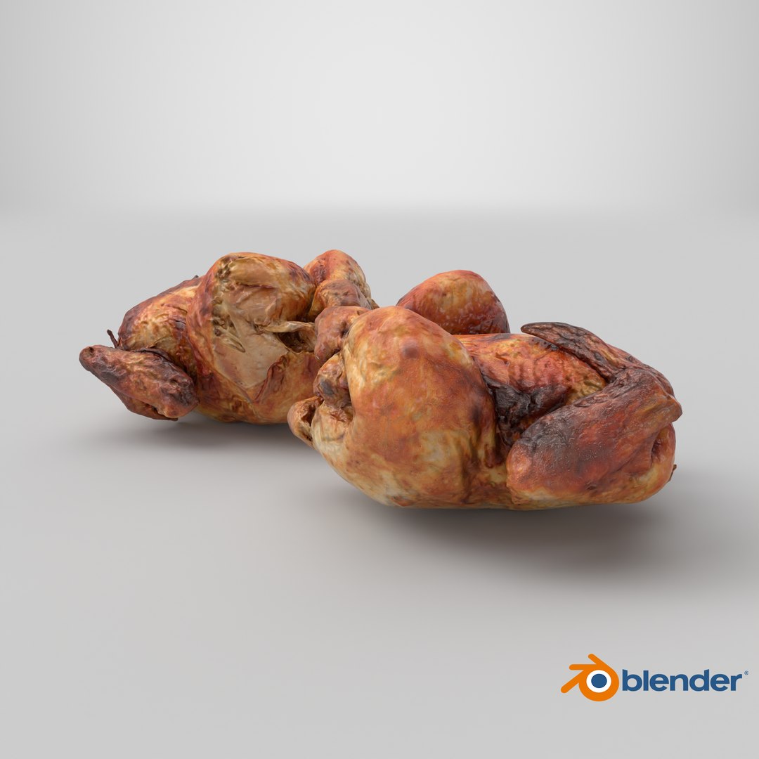 Grilled chicken model https://p.turbosquid.com/ts-thumb/tS/TCANpy/bs/stemcell_blender_cycles_render/png/1790863410/1920x1080/fit_q87/007a94474294f1f1f96034663e61fcbc2ba442af/stemcell_blender_cycles_render.jpg