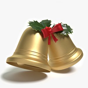 3d model christmas bells