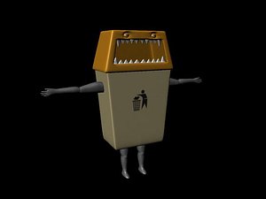 Garbage pail character