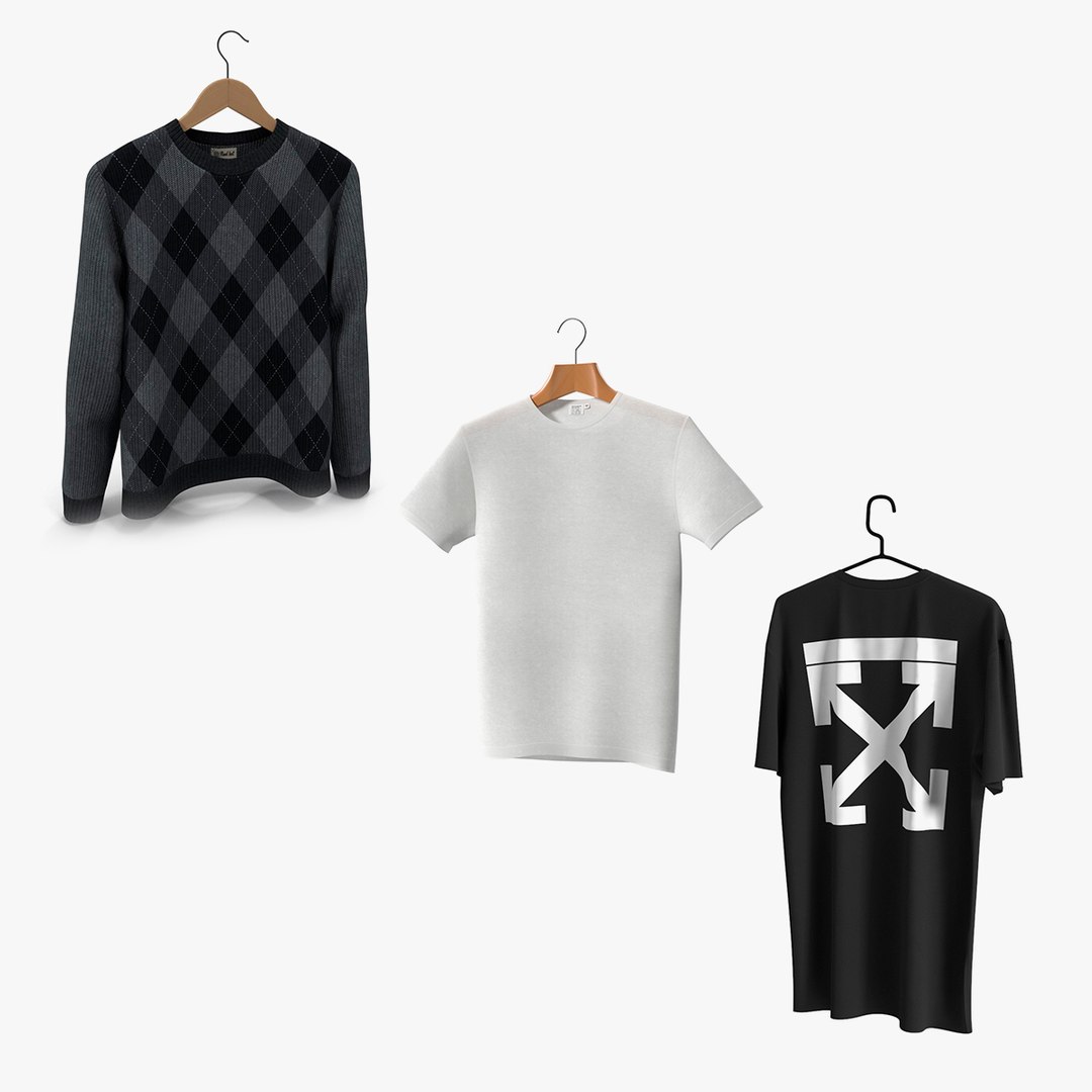 Clothes on Hanger Collection 2 3D model preview