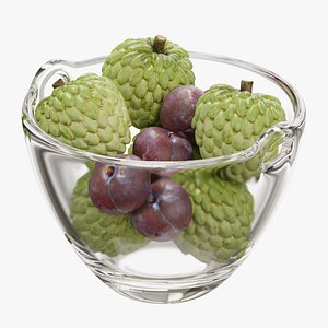 Ono fruit salad bowl set 06 3D model