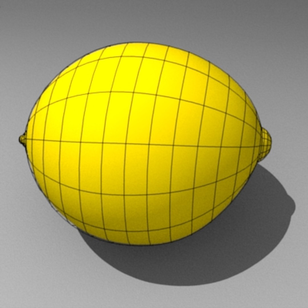 3ds Fruit Avocado Lemon